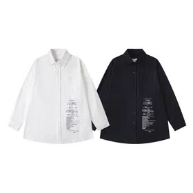 Maison Margiela Printed Loose-fitting Casual Long-sleeved Shirt-4757  
