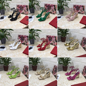 Dolce & Gabbana (DG) popular open-toe buckle strap sandals-5616  