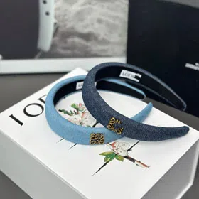 Loewe high-top denim headband-6247  